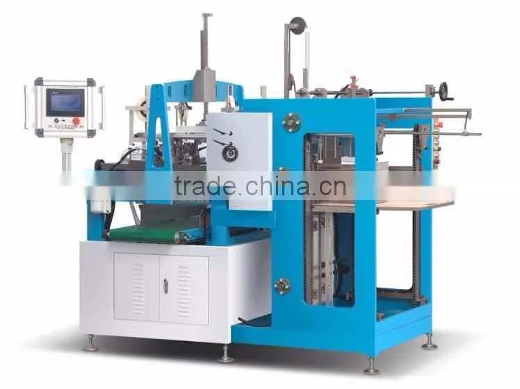 On-line Feeding Cardboard Table High Speed Automatic Four Corners Pasting Machine with CE & ISO