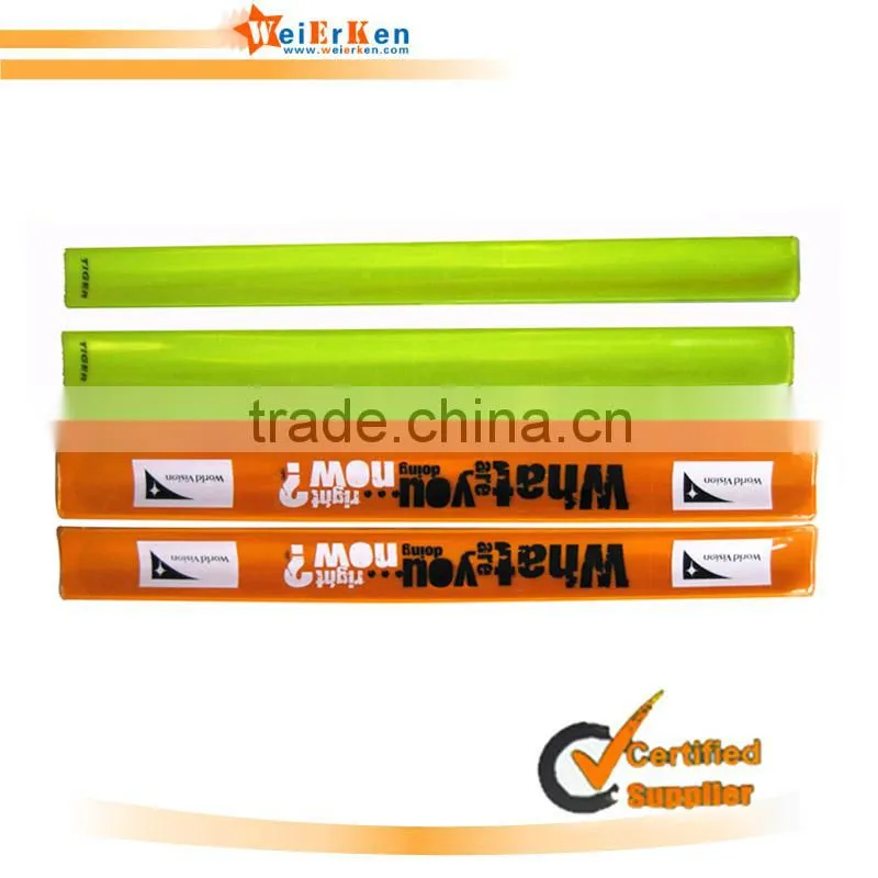 Promotional and EN71 PVC reflex slap band