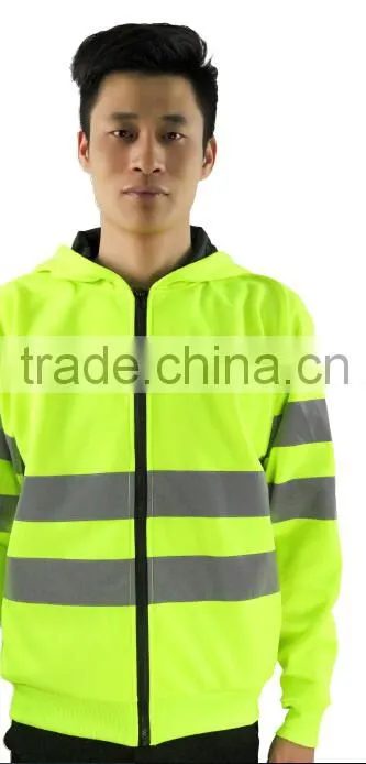 Single Polar Fleece Long Sleeve Two Reflective tape Jacket