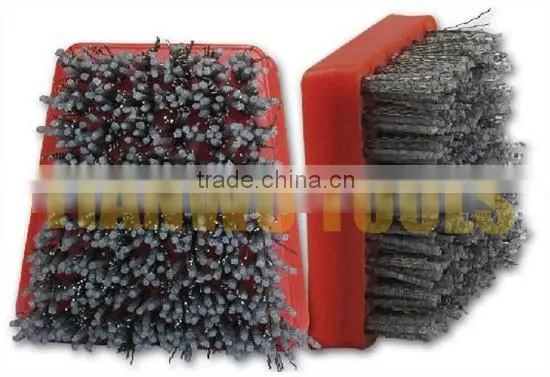 Frankfurt shape diamond floor abrasive nylon brushes