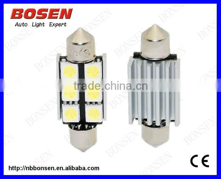 CANBUS car LED light festoon 36MM/39MM 6SMD 5050, super bright