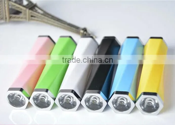 Portable LED power bank 2600mA travelling charger