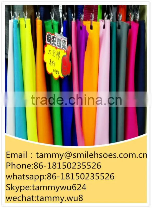 Knit Solid Dyed shoes fabric polyester scuba for shoes