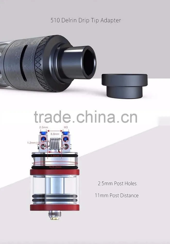 Alibaba Express Huge Capacity 25mm Double Decks IJOY Limitless RDTA Plus Tank Black