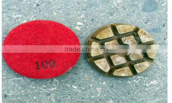 New hybrid mixed bond diamond wet polishing pads for concrete floor