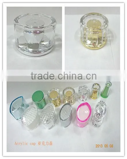 plastic tube for packaging with new style acrylic cap