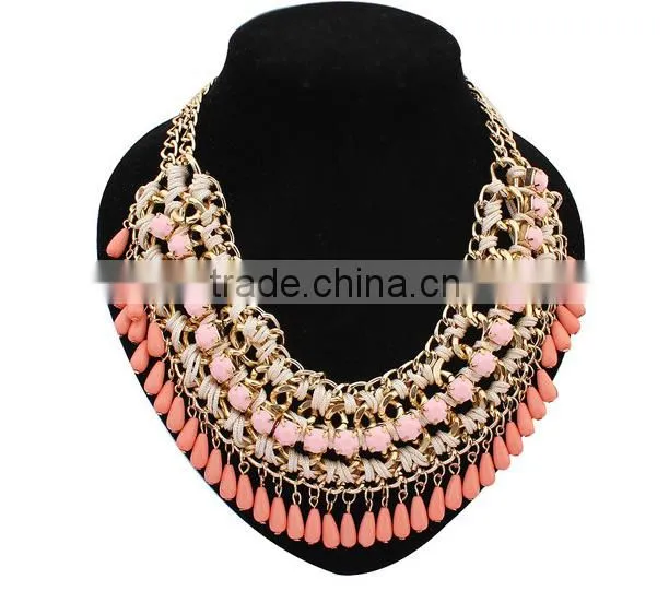 Fashion Necklaces 2016 Necklaces Jewelry Type Latest Design Beads Necklace Statement Necklaces