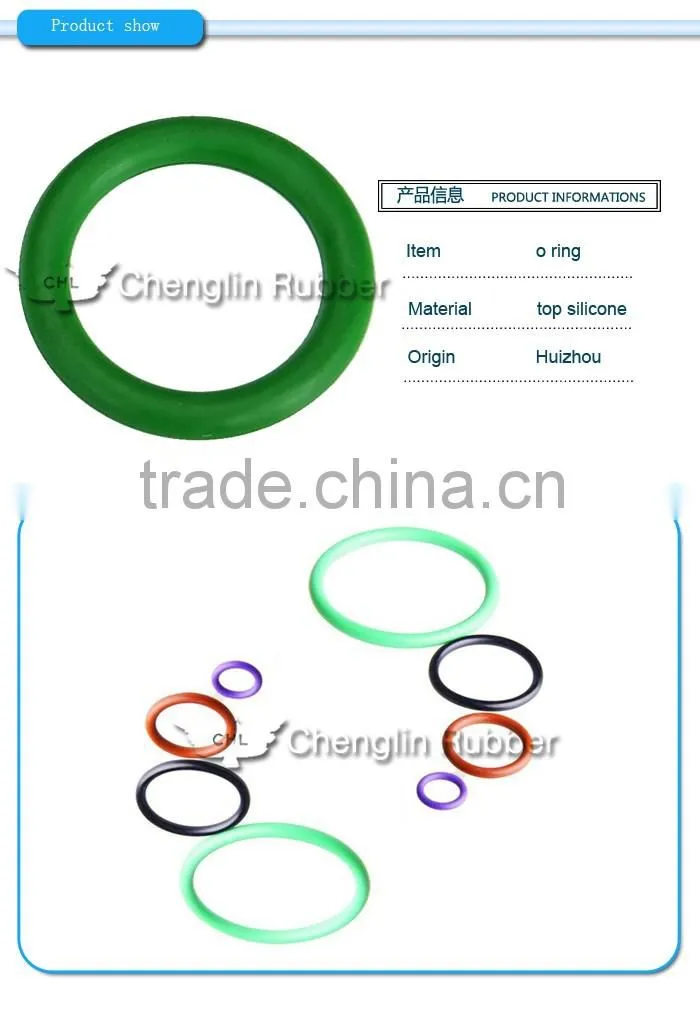 AS568 standard sizes clear silicone rubber o ring