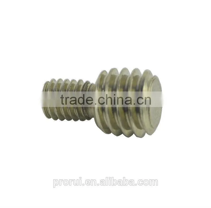 Stainless steeel 1/4'' D ring slotted camera screw