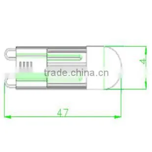 2W,220V indoor lighting,decorative light,headlamp led g9,140lm