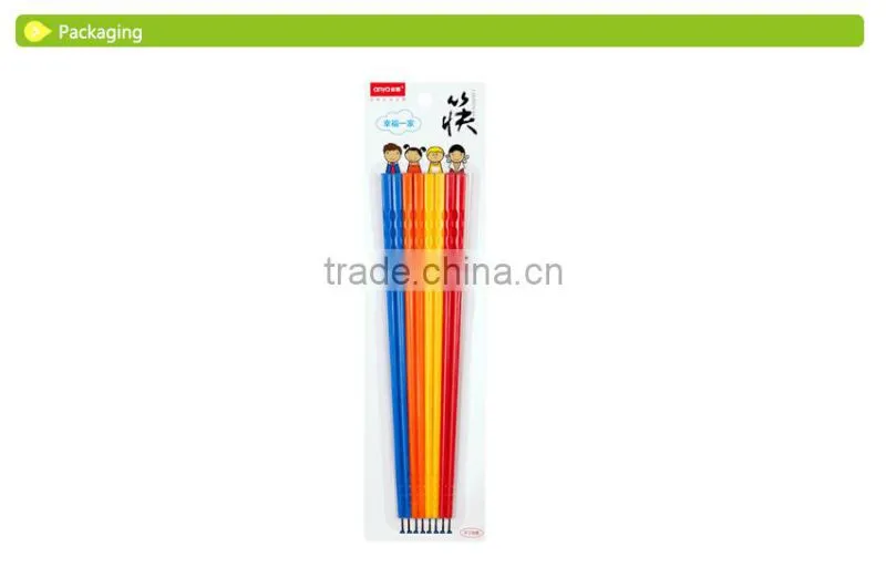 D698 many color chinese style plastic chopsticks(4 pairs)