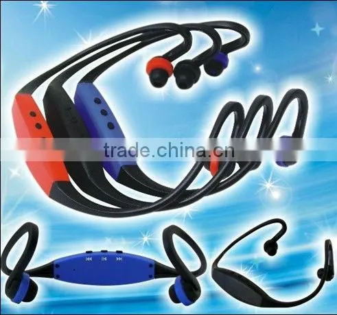 Fashionable unique design headset sport digital mp3 player