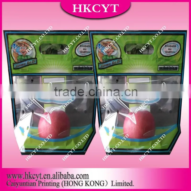customized aluminium foil bag / free shape packaging for fruits
