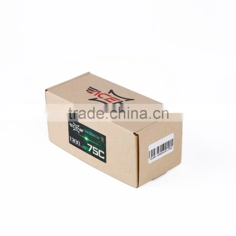 ACEHE 14.8V 1300mAh 75C Capacity High RatePowerful Rechargeable Lithium Polymer Batteries