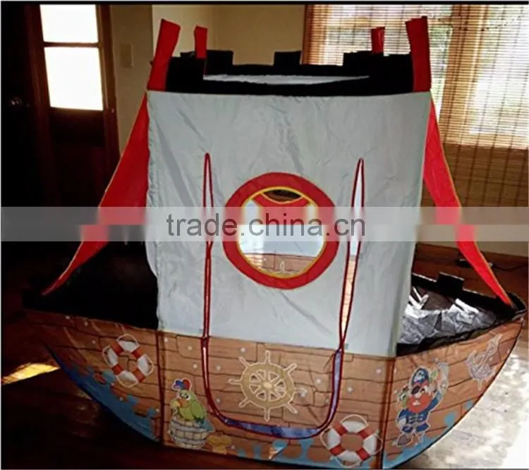 Foldable Beach Pirate Ship Children Indoor Outdoor Play House Child Kids Pirate Tent