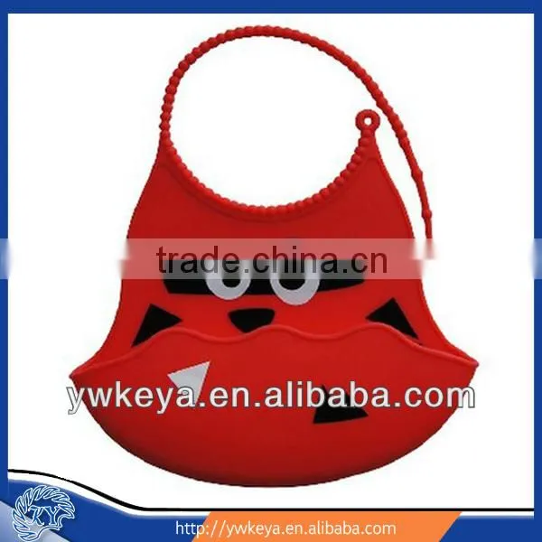 2014 latest design animal printing customed baby silicone bibs for promotion gifts