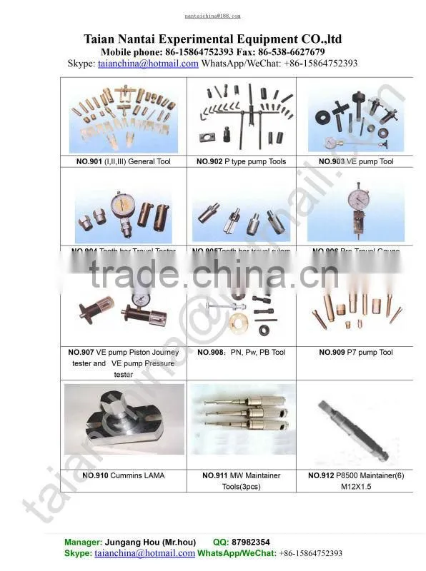 ABZ PUMP Dismounting and Assembling tool of fuel injection pump test bench