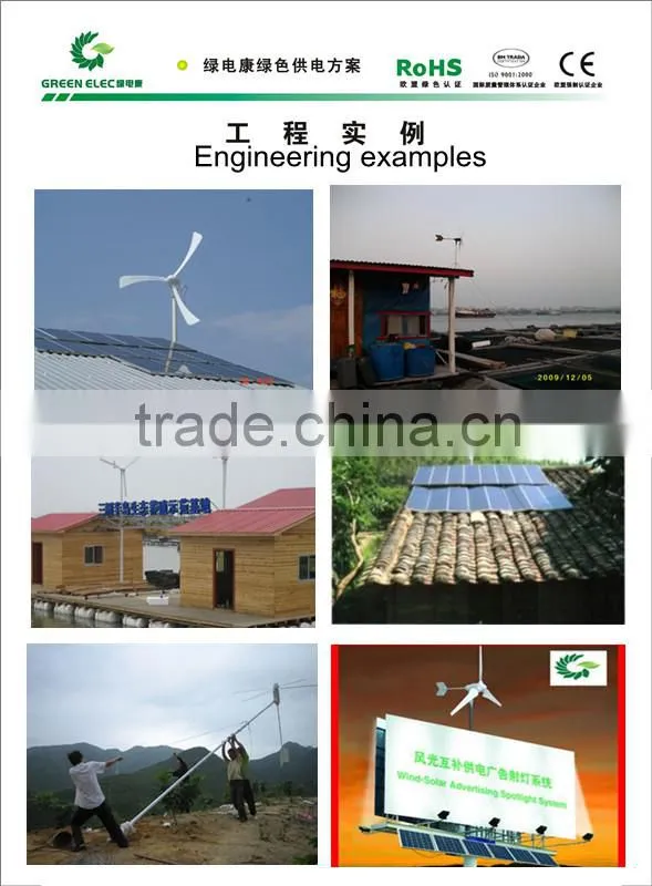 Wholesales 100w portable and small wind turbine generator windmill 12v 24v AC