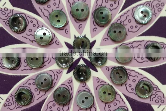 Sedex Audited Factory 2 Pillar Real Shell Button