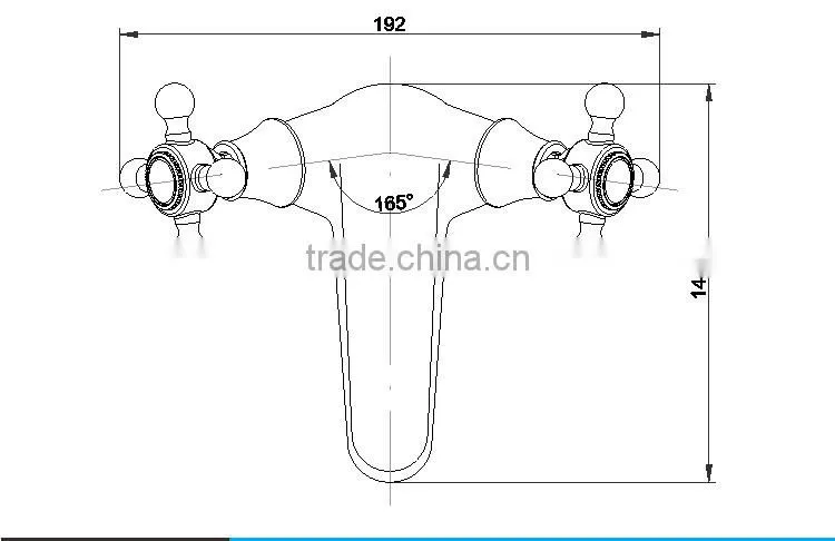 USA Designed Double Lever Bathroom Mixer Tap
