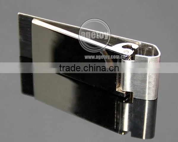 Rectangle Zinc Alloy Cash Clip Slim Pocket Purse Cash Holder Organizer Promotional Blank Stainless Steel Metal Craft Money Clip