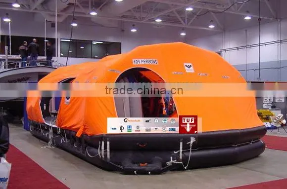 CCS Approved Throw-Over Inflatable Life Raft for 66 Person