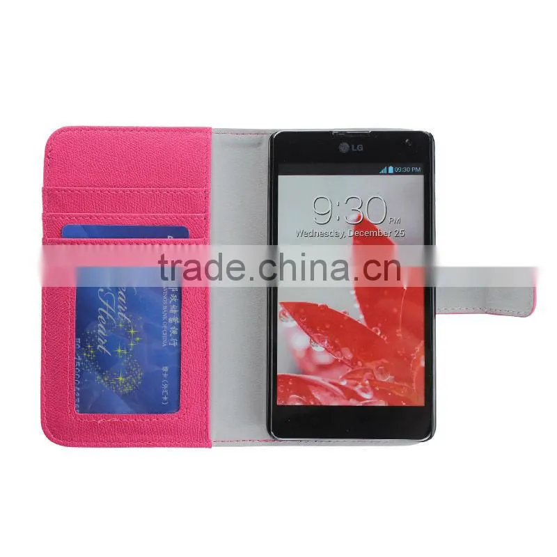 Stand Case Cover For LG E975 Optimus G With Card Holder