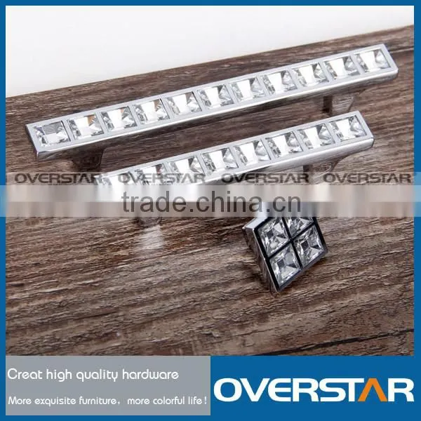 New Fancy Zinc Alloy Crystal Cabinet Door Handle