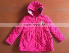 2015 fashion girl's jacket with hood colorful jacket for kids