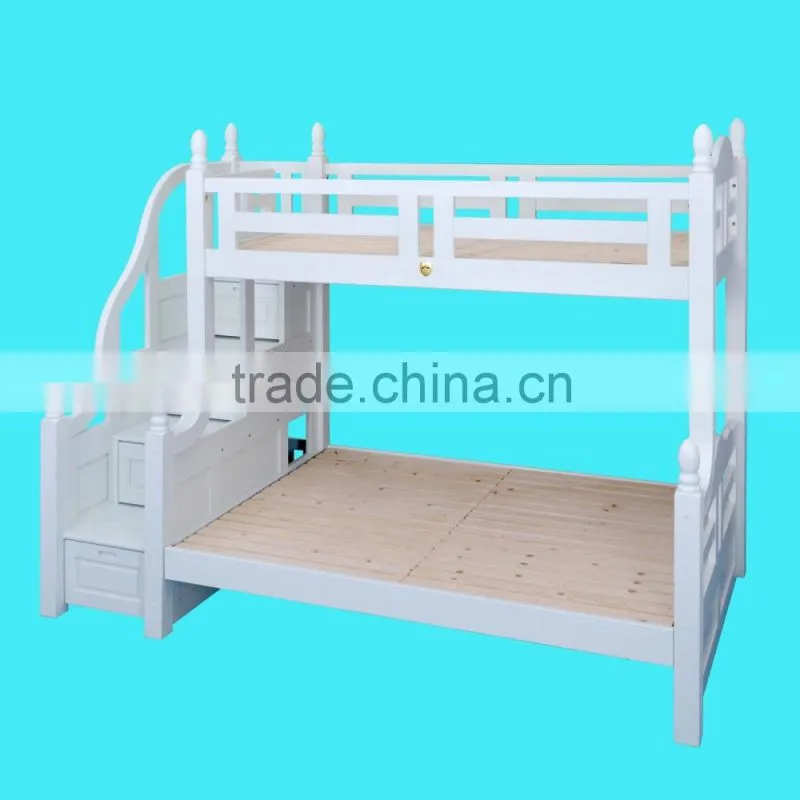 The Nobel series bunk bed for kids white color bedroom furniture SP-ZC103M
