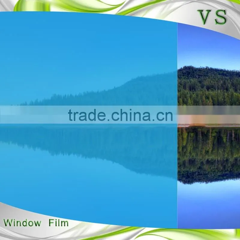 pravicy and decorative PET self adhensive sky blue film