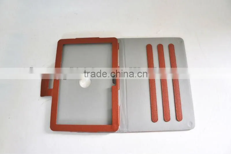 360 rotation PU cover for ipad case
