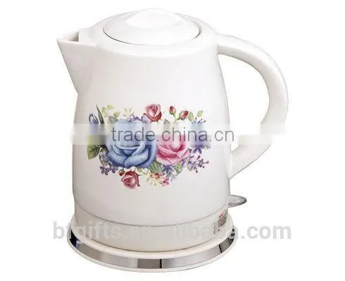 Enamel kettle set/ Ceramic LED Electric kettle/ White High Quality Teapot set/ 2015 New Design-3