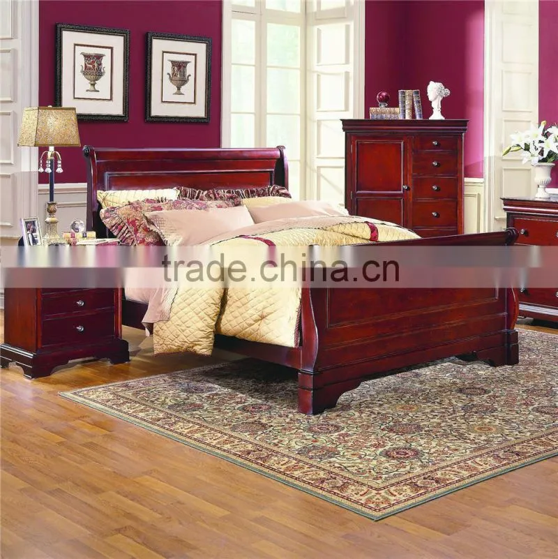 Versaille Queen Paneled /american style Sleigh Bed AS-B18
