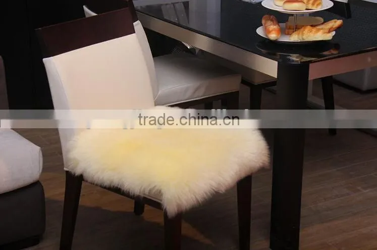 Plush sheepskin wool seat cushion with cheap price
