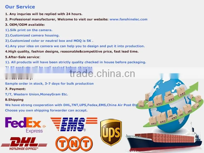 Fanshine Security Equipment AHD 2MP Car Box Camera CMOS Sensor