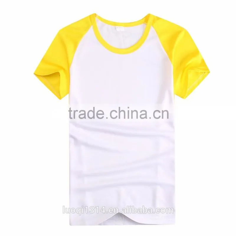 OEM short sleeve unisex t-shirt cotton single jersey 160gsm