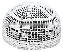 African is handmade white muslim hats for men