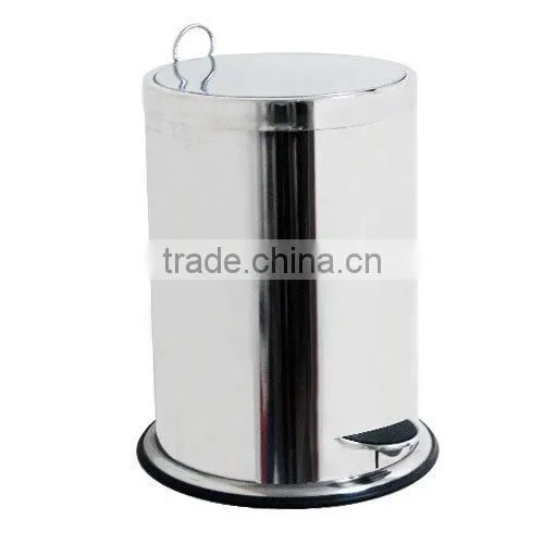 12L medical waste bin stainless steel dustbin foot pedal waste bin