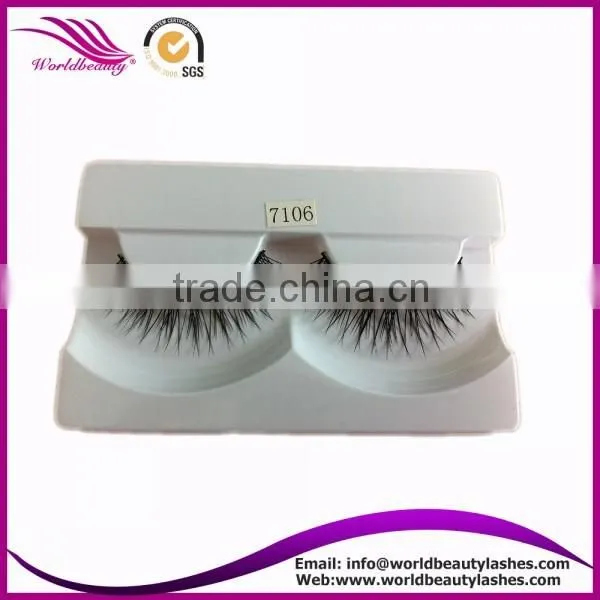 Quick delivery wholesale price synthetic hair natural eyelashes