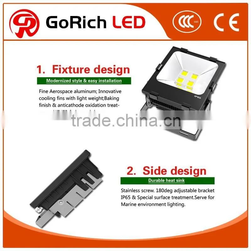 High end IP67 100w LED flood light with 5 years warranty CE/ROHS/UL/SAA