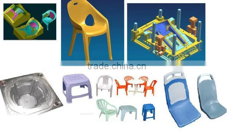 Folding Plastic Injection Stool Moulds Company Plastic Baby/ Round Stool Mould