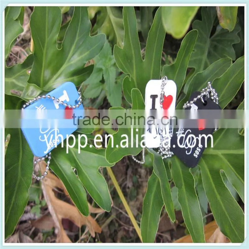Custom I Love 5 Seconds of Summer 5 SOS silicone dog tag pendant key chain ring