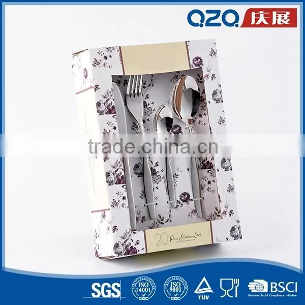 Thick materials strict process unique design stainless steel tableware
