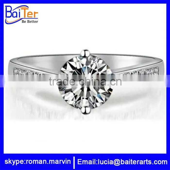 Wholesale fashion silver ring 925 silver ring with black stone