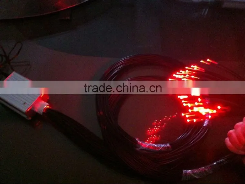 PMMA end glow fiber optic cable for decoration lighting