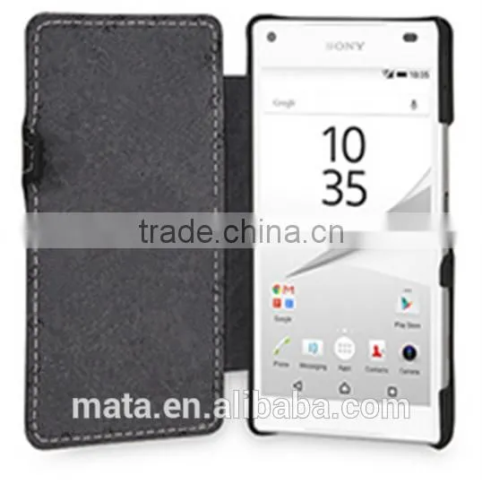 Genuine Cow Leather Case For Business Men For Sony Xperia Z5