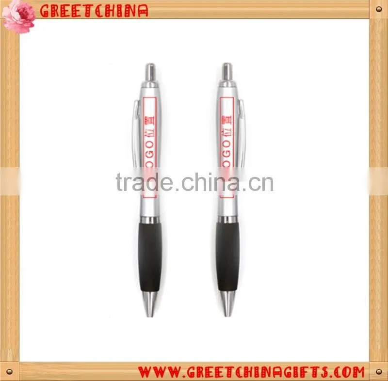Fancy plastic press clip ballpoint pen