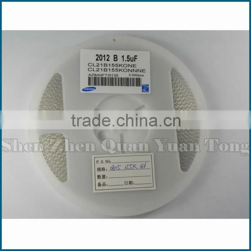 Resistors CL21B155KONE 0805 1.5UF 16V