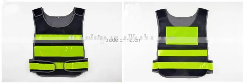 polyester mesh high visibility reflective motorcycle safety security jacket